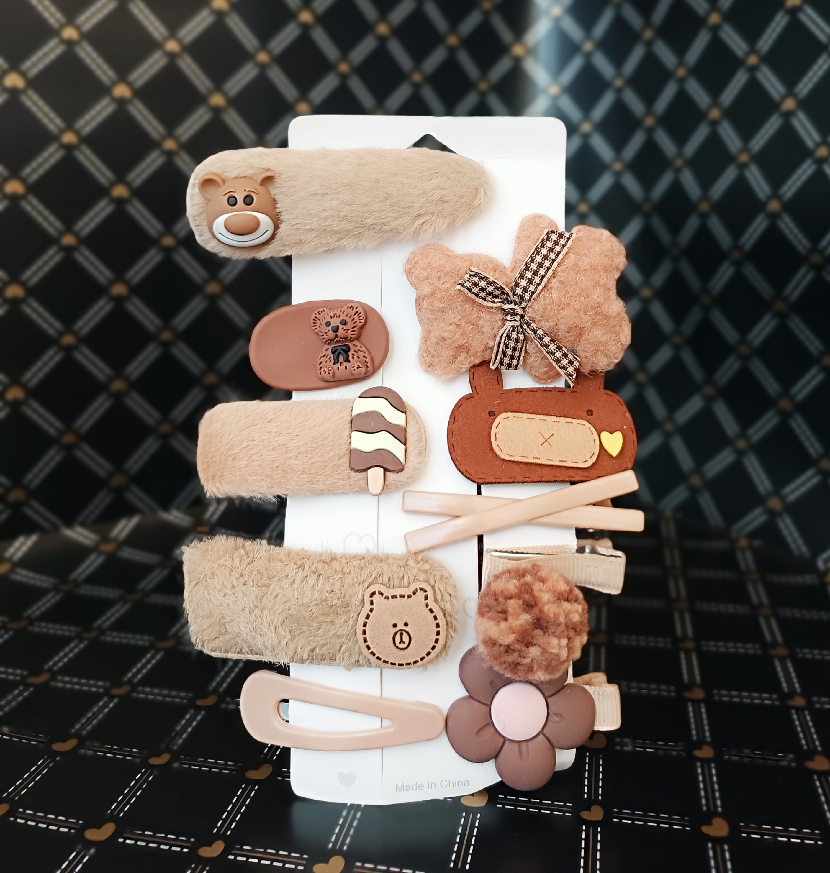 پک گل سر طرح زمستونی 10 عددی